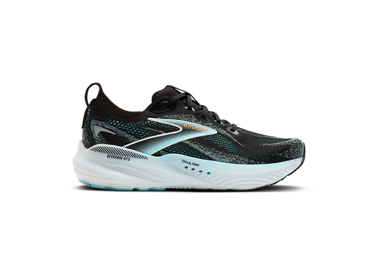 Brooks Glycerin GTS 22 loopschoen zwart/atomizer/blazing orange heren