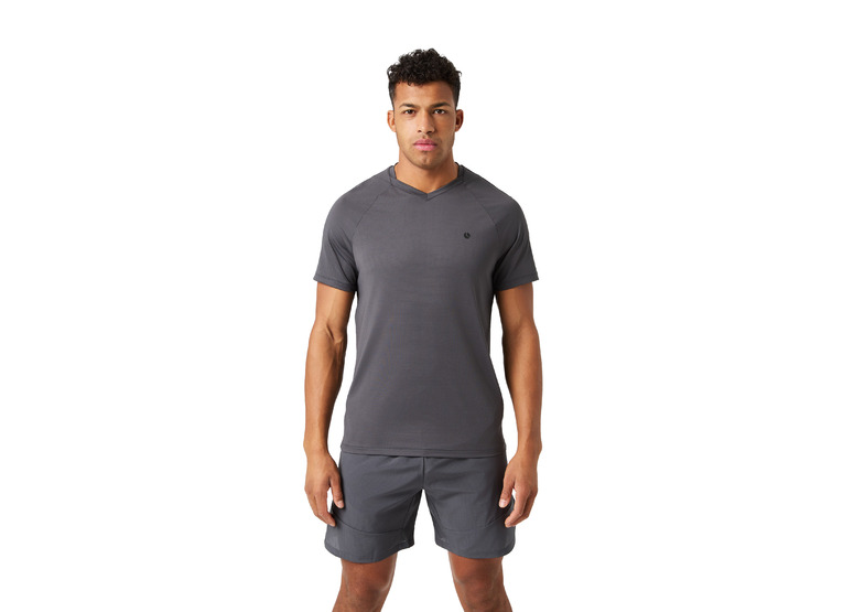 Bjorn Borg Ace V-neck T-shirt asphalt heren