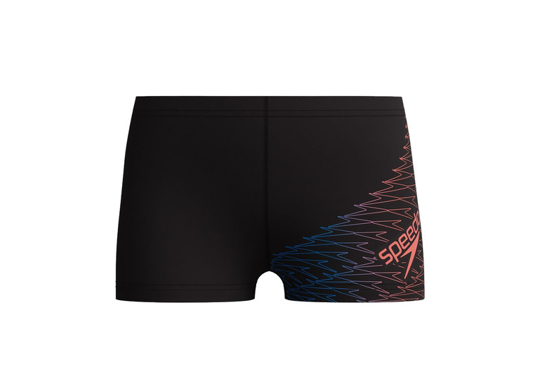Speedo Medley logo zwembroek zwart/oranje KIDS