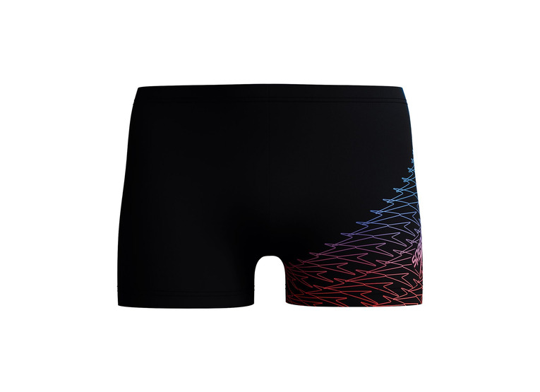 Speedo Medley logo zwembroek zwart/neon coral heren