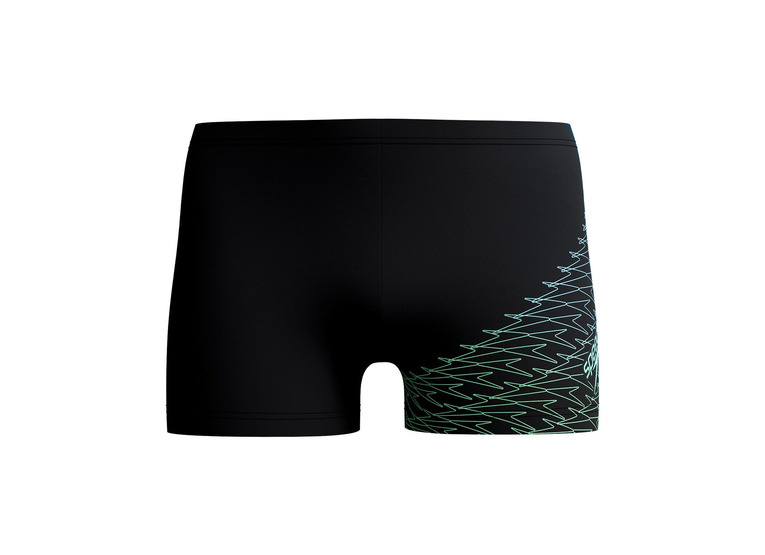 Speedo medley logo zwembroek zwart/groen heren