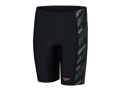 Speedo Hyperboom panel jammer zwart/country green KIDS Speedo Hyperboom panel jammer zwart/country green KIDS