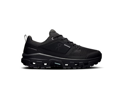 On Cloudrock low waterproof wandelschoen zwart heren