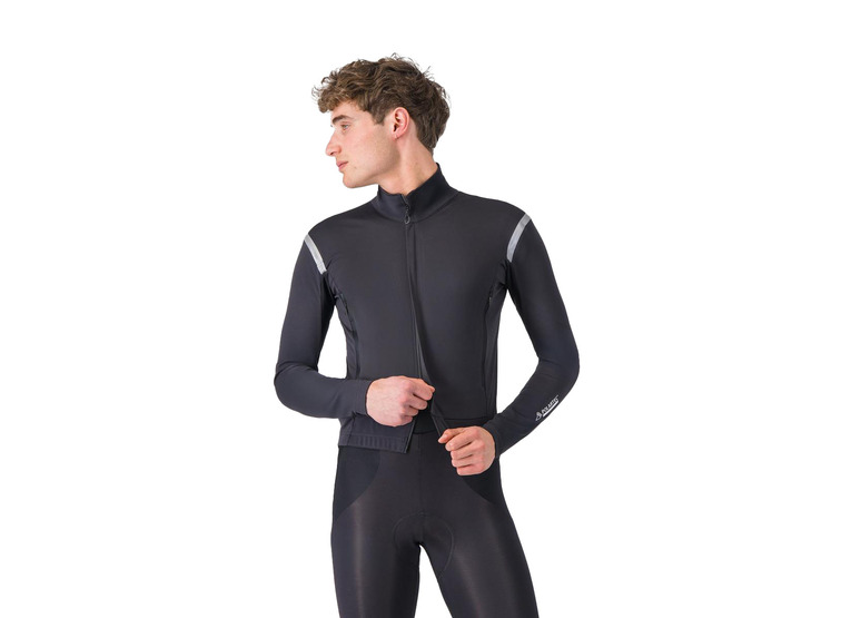 Castelli Perfetto RoS 3 jacket light black/silver reflex heren