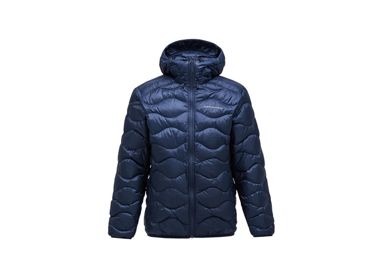 Peak Performance helium down hood jacket blue shadow heren