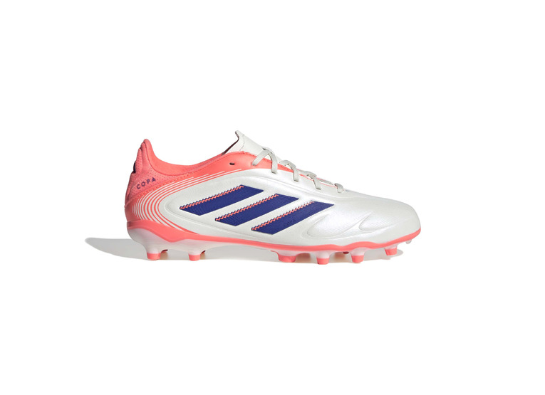 Adidas Copa Pure 3 League FG/MG voetbalschoen wit/lucid blue/signal coral KIDS