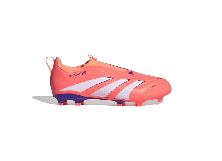 Adidas Predator League Laceless FG/MG voetbalschoen signal coral Kinderen