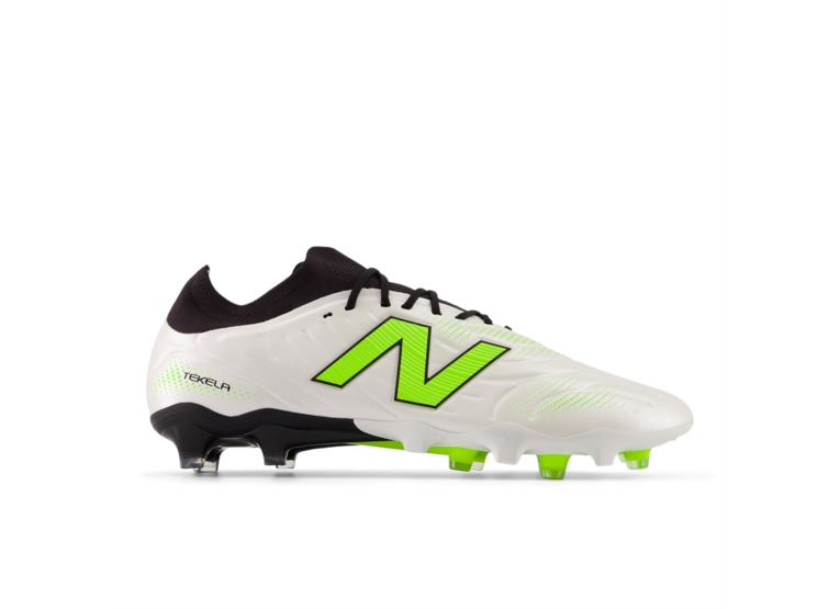 New Balance Tekela pro low FG V5 voetbalschoen wit/zwart/groen