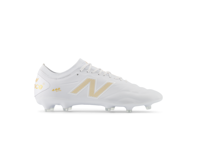 New Balance 442 elite FG V2 voetbalschoen wit/gold met