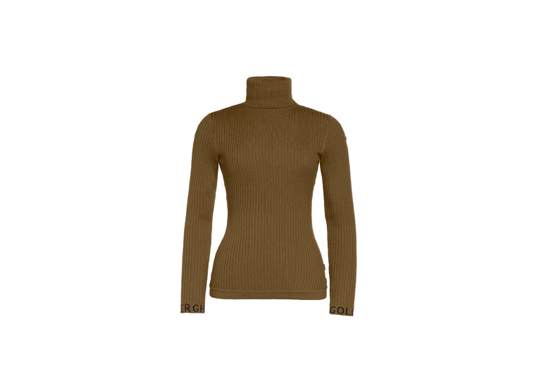 Goldbergh Mira LS knit sweater dark olive dames