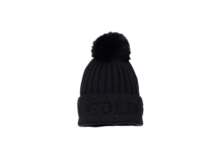 Goldbergh Hodd beanie faux fur zwart dames