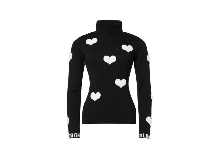 Goldbergh Bacio LS knit sweater zwart/wit dames