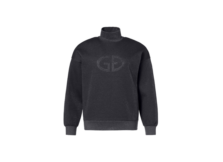 Goldbergh suzzle turtle neck sweater black lurex melange dames