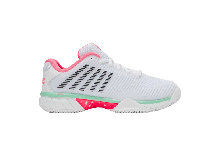 K-Swiss Hypercourt Expres 2 clay tennisschoen wit/neon pastel pink dames