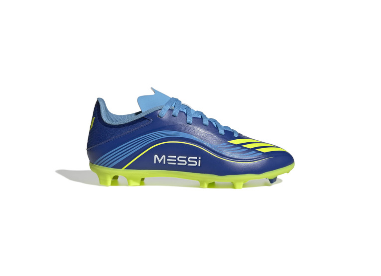 Adidas F50 Messi League FG/MG voetbalschoenen royaalblauw/solar yellow KIDS