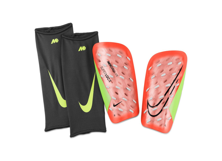 Nike Mercurial Lite Superlock scheenbeschermers hyper crimson/volt