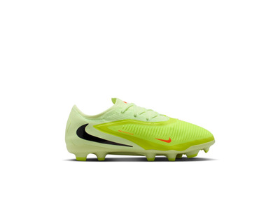 Nike Jr. Phantom 6 low Pro FG/MG voetbalschoen limelight/hyper crimson KIDS