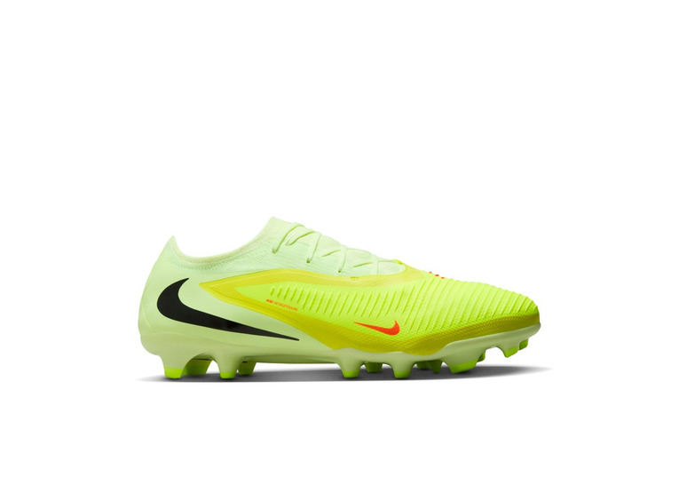 Nike Phantom 6 low pro FG voetbalschoen hyper crimson/limelight