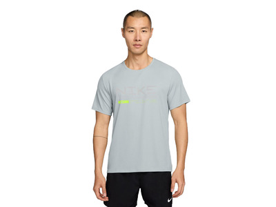 Nike Miler winterized T-shirt pure platinum/volt heren