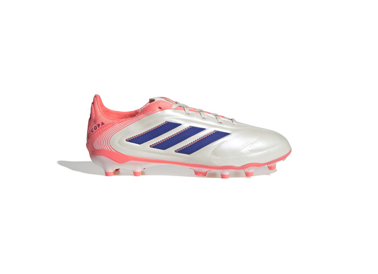 Adidas Copa Pure 3 Elite FG/MG voetbalschoen wit/lucid blue/signal coral Kids