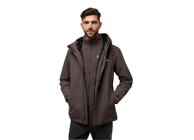Jack Wolfskin Altenberg 3-in-1 jacket peat heren