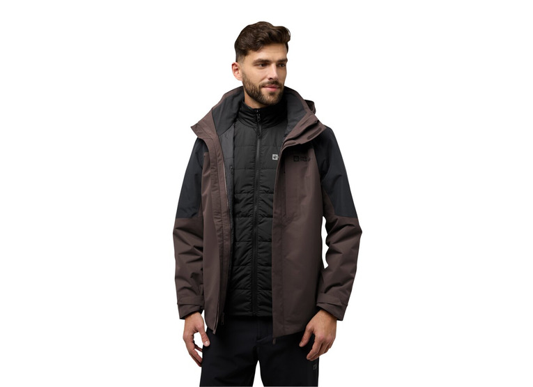 Jack Wolfskin Romber 3-in-1 jacket peat heren