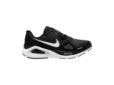 Nike Structure 26 loopschoen zwart/met silver/wit dames Nike Structure 26 loopschoen zwart/met silver/wit dames
