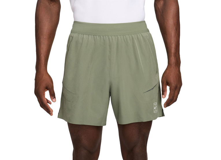 NikeCourt Advantage Dri-FIT tennisshort oil green heren