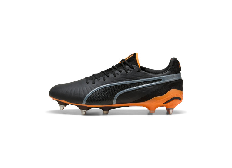 Puma KING ultimate MxSG voetbalschoen zwart/heat fire/zilver