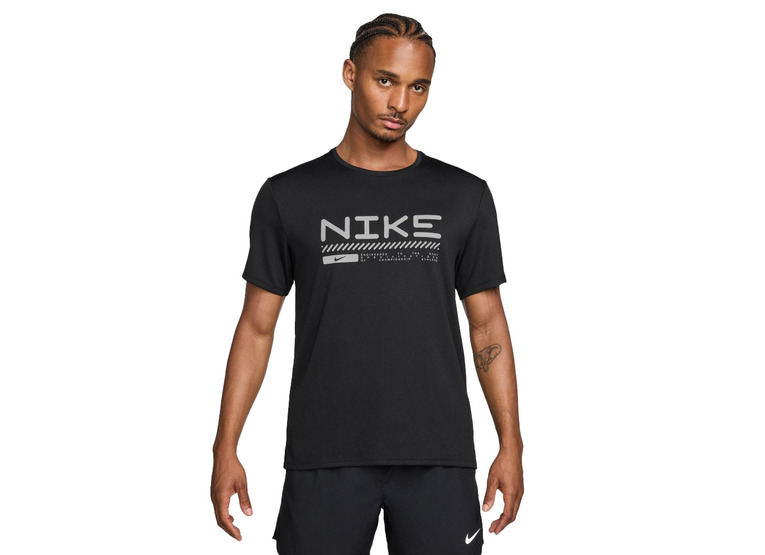 Nike Miler Winterized T-shirt zwart heren