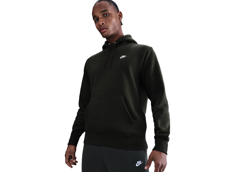Nike Club fleecehoodie sequoia heren