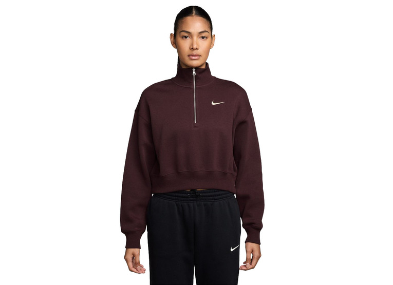 Oakley Nike Sportswear Phoenix fleece sweatshirt burgundy crush dames