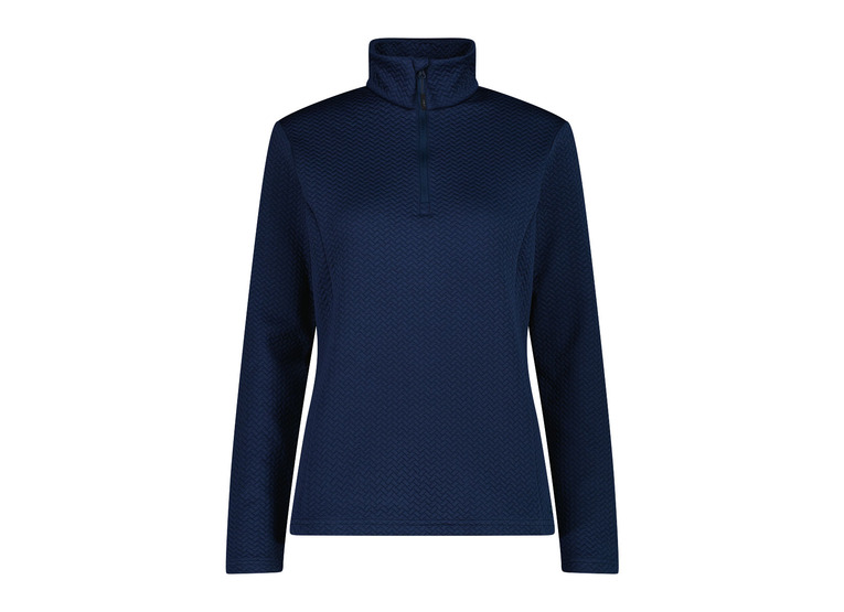 CMP stretch turtleneck skipully met jacquardprint blue ink dames CMP stretch turtleneck skipully met jacquardprint blue ink dames