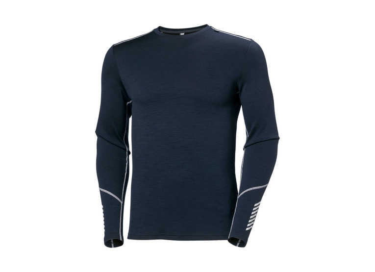 Helly Hansen LIFA merino midweight crew base layer navy heren Helly Hansen LIFA merino midweight crew base layer navy heren