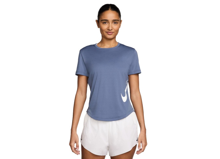 Nike Tempo Swoosh run Dri-FIT T-shirt world indigo dames