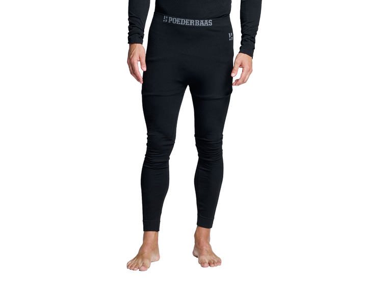 Poederbaas baselayer pant zwart heren Poederbaas baselayer pant zwart heren