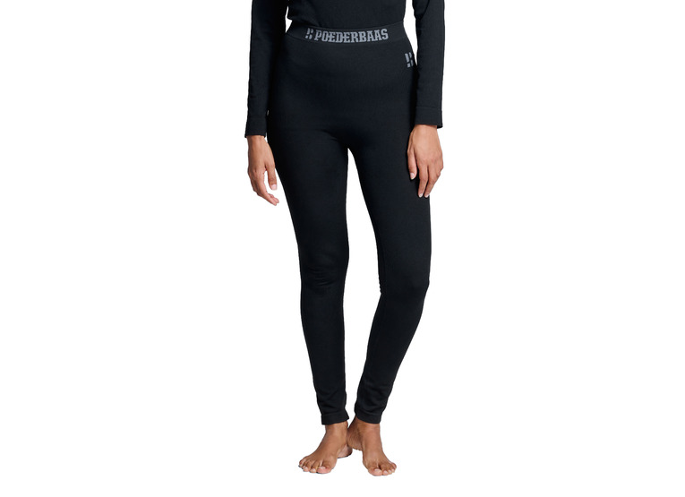 Poederbaas baselayer pant zwart dames Poederbaas baselayer pant zwart dames