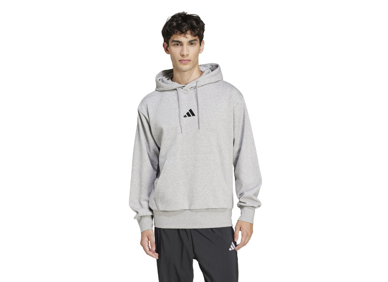 Adidas Essentials Feelcozy Fleece Hoodie grijs heren Adidas Essentials Feelcozy Fleece Hoodie grijs heren