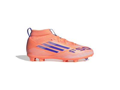 Adidas F50 League Mid FG/MG Voetbalschoen signal coral KIDS