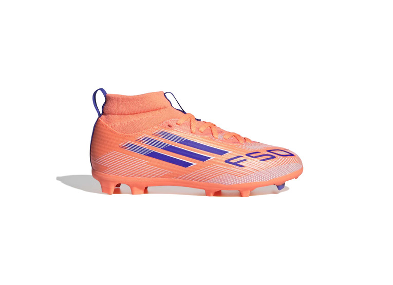 Adidas F50 League Mid FG/MG Voetbalschoen signal coral KIDS