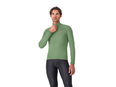 Castelli Competizione jacket green pepper heren Castelli Competizione jacket green pepper heren
