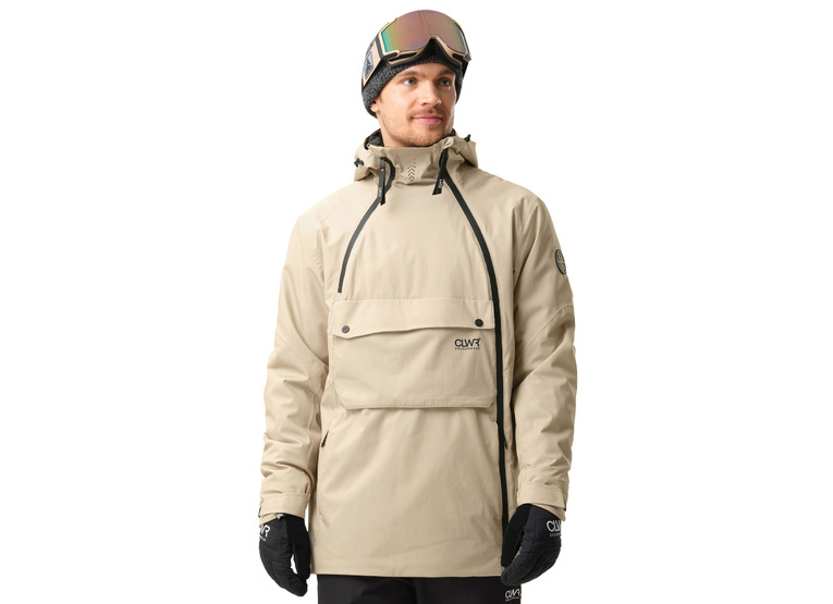 Colourwear foil anorak sand heren