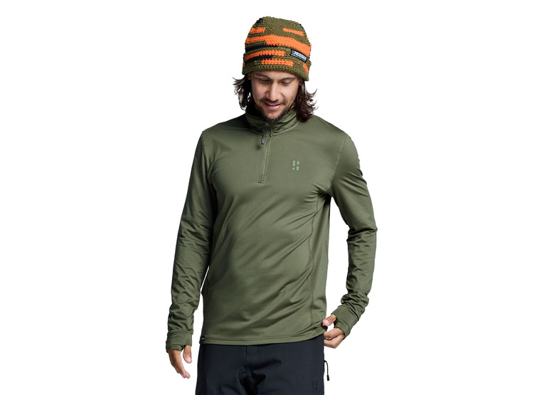 Poederbaas four seasons pully olive green heren