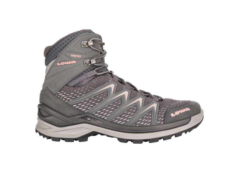 Lowa Innox Pro GTX Mid wandelschoen grijs/roze dames