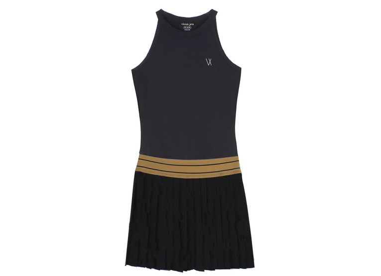 Vieux Jeu Lara tennisjurk zwart dames