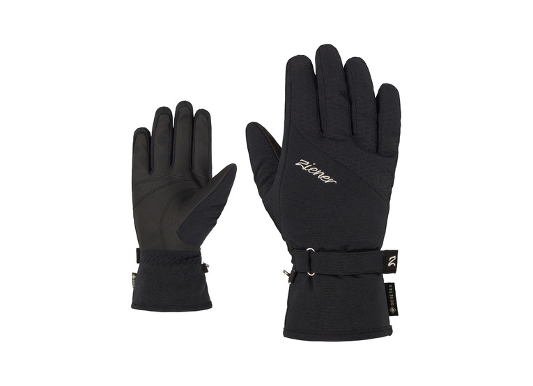 Ziener Klaire-Z GTX + Gore Plus warm skihandschoen zwart dames
