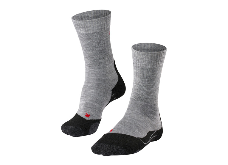 Falke TK2 trekkingsokken lichtgrijs dames