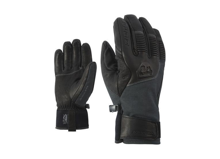 Ziener Ganzenberg-Z AS AW skihandschoen grey iron tec heren