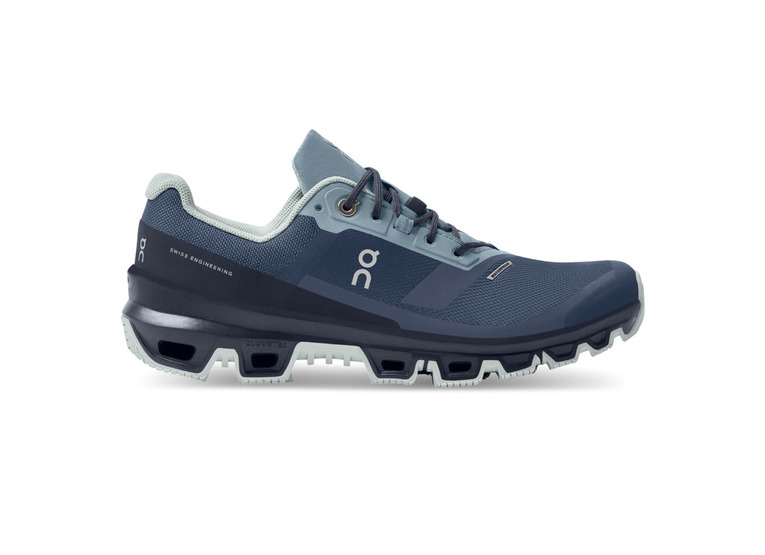 On Cloudventure waterproof denim midnight dames