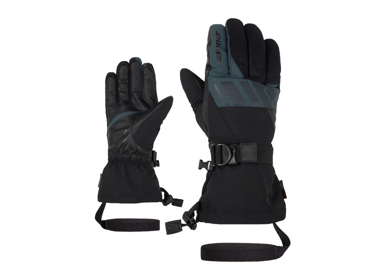 Ziener Ghalion-Z AS skihandschoen black dark jungle heren